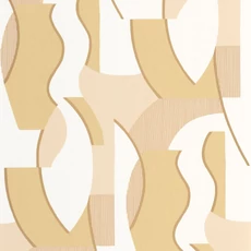 Kép 1/3 - Casadeco Absztrakt mintás modern sárga vlies tapéta Concept Nude/Miel 53 cm X 10 m