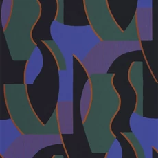 Kép 1/3 - Casadeco Absztrakt mintás modern kék-zöld vlies tapéta Concept Encre/Emeraude 53 cm X 10 m