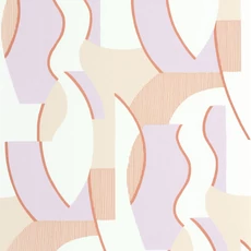 Kép 1/3 - Casadeco Absztrakt mintás modern lila vlies tapéta Concept Parme/Corail 53 cm X 10 m