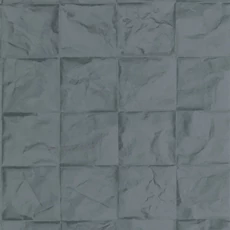 Kép 1/3 - Casadeco 3D hatású rácsmintás kék vlies tapéta Papier Froisse Marin 53 cm X 10 m