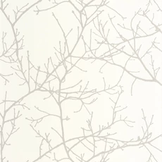 Kép 1/3 - Casadeco Elegáns faág mintás törtfehér vinyl tapéta Vancouver Blanc Neige 53 cm X 10 m