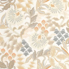 Kép 1/3 - Casadeco Exkluzív angol virág mintás natúr színösszeállítású vlies tapéta Bloomsbury Naturel 53 cm X 10 m