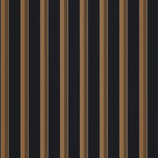 Kép 1/3 - Casadeco Elegáns vékony csíkos fekete-barna vlies tapéta Country Club Mordore Noir 53 cm X 10 m