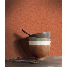 Kép 2/3 - Casadeco Kopottas fal hatású modern vörös vlies tapéta 1930 Jazz Tangerine 53 cm X 10 m