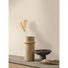 Kép 3/3 - Casadeco Színében csíkos klasszikus bézs vlies tapéta Papier Kraft Lin 53 cm X 10 m
