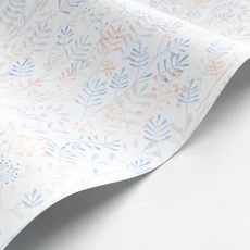 Kép 2/3 - Casadeco Levél mintás kék vlies tapéta Wild Garden Bleu Ciel 53 cm X 10 m