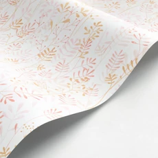 Kép 2/3 - Casadeco Levél mintás rózsaszín vlies tapéta Wild Garden Rose Nude 53 cm X 10 m