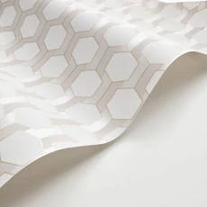 Kép 2/3 - Casadeco Bézs-arany geometriai mintás vlies tapéta Hamilton Naturel 53 cm X 10 m