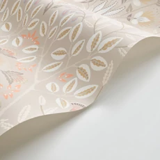 Kép 2/3 - Casadeco Klasszikus barna vlies tapéta virágos ornamentikával Lords Taupe 53 cm X 10 m