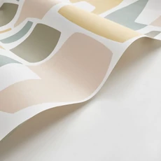 Kép 2/3 - Casadeco Modern sárga-zöld vlies tapéta absztrakt mintával Module Miel/Kaki 53 cm X 10 m