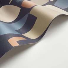 Kép 2/3 - Casadeco Modern fekete-keki zöld vlies tapéta absztrakt mintával Module Noir/Kaki 53 cm X 10 m