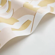 Kép 2/3 - Casadeco Absztrakt mintás modern sárga vlies tapéta Concept Nude/Miel 53 cm X 10 m