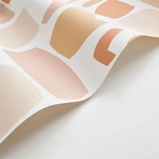 Kép 2/3 - Casadeco Modern pasztell vlies tapéta absztrakt mintával Module Nude 53 cm X 10 m