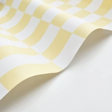 Kép 2/3 - Casadeco Retro halványsárga vlies tapéta Diner Jaune Lemon 53 cm X 10 m