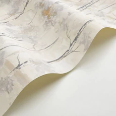 Kép 2/3 - Casadeco Nyírfa mintás elegáns fehér-drapp vinyl tapéta Skandinavia Blanc Neige 53 cm X 10 m