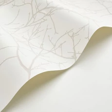 Kép 2/3 - Casadeco Elegáns faág mintás törtfehér vinyl tapéta Vancouver Blanc Neige 53 cm X 10 m