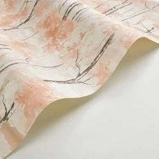 Kép 2/3 - Casadeco Nyírfa mintás elegáns sárga vinyl tapéta Skandinavia Orange Automnal 53 cm X 10 m