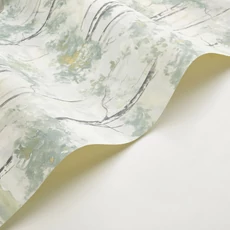 Kép 2/3 - Casadeco Nyírfa mintás elegáns zöld vinyl tapéta Skandinavia Vert Eucalyptus 53 cm X 10 m