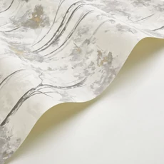 Kép 2/3 - Casadeco Nyírfa mintás elegáns szürke-fekete vinyl tapéta Skandinavia Noir Gravure 53 cm X 10 m