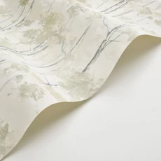 Kép 2/3 - Casadeco Nyírfa mintás elegáns pezsgő vinyl tapéta Skandinavia Vert Lichen 53 cm X 10 m