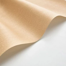 Kép 2/3 - Casadeco Színében csíkos klasszikus karamell vlies tapéta Papier Kraft Caramel 53 cm X 10 m