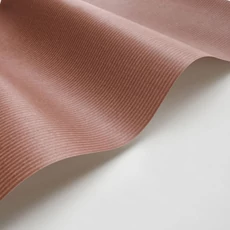 Kép 2/3 - Casadeco Színében csíkos klasszikus kakaóbarna vlies tapéta Papier Kraft Cacao 53 cm X 10 m