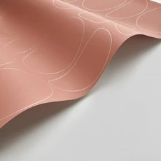 Kép 2/3 - Casadeco Geometriai mintás modern terrakotta vlies tapéta Legerete Terracotta 53 cm X 10 m