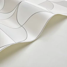 Kép 2/3 - Casadeco Absztrakt mintás elegáns szürke vlies tapéta szatén fénnyel Virevolte Gris Plume 53 cm X 10 m