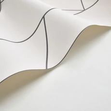 Kép 2/3 - Casadeco Geometriai mintás elegáns bézs vlies tapéta Pure Beige/Noir Fusain 53 cm x 10 m