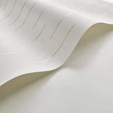 Kép 2/3 - Casadeco Vonalmintás elegáns fehér-arany vlies tapéta Suspension Naturel 53 cm X 10 m