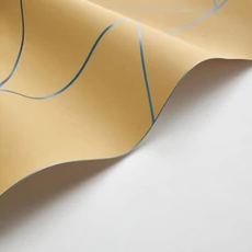 Kép 2/3 - Casadeco Geometriai mintás elegáns karamell vlies tapéta Pure Caramel 53 cm x 10 m