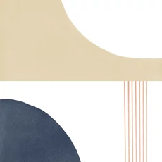 Kép 1/3 - Casadeco Modern absztrakt mintás sötétkék-zöld vlies tapéta Pop Art Encre/Emeraude 53 cm X 10 m