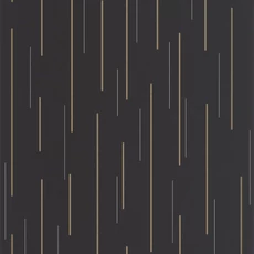 Kép 1/3 - Casadeco Vonalmintás elegáns fekete-arany vlies tapéta Suspension Noir Fusain 53 cm X 10 m