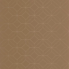 Kép 1/3 - Casadeco Modern geometrikus barna vlies tapéta Precision Chamois 53 cm x 10 m