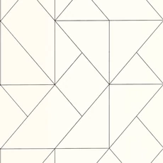 Kép 1/3 - Casadeco Modern geometrikus bézs-fekete vlies tapéta Subtilite Beige Fusain 53 cm X 10 m