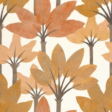 Kép 1/3 - Casadeco Elegáns pálmaleveles sárga vinyl tapéta Babel Jaune Curry 53 cm X 10 m