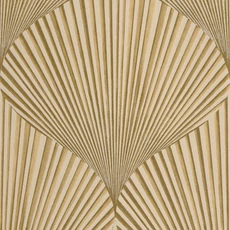 Kép 1/2 - Casadeco Legyező mintás 3D hatású barna vlies tapéta Semiramis Mordore 53 cm X 10 m