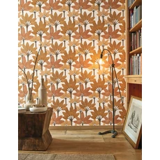 Kép 3/3 - Casadeco Elegáns pálmaleveles sárga vinyl tapéta Babel Jaune Curry 53 cm X 10 m