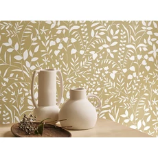 Kép 3/3 - Casadeco Apró levélmintás oliva vlies tapéta La Bastide Olive 53 cm X 10 m