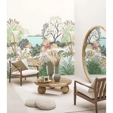 Kép 2/2 - Casadeco Egzotikus tájkép vlies poszter tapéta Cap Esterel Bleu 210 cm X 3,1 m