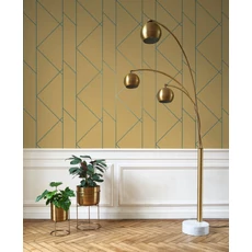 Kép 3/3 - Casadeco Geometriai mintás elegáns karamell vlies tapéta Pure Caramel 53 cm x 10 m