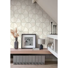 Kép 3/3 - Casadeco Absztrakt mintás elegáns szürke vlies tapéta szatén fénnyel Virevolte Gris Plume 53 cm X 10 m