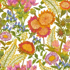 Kép 1/2 - Casadeco Színes virágmintás vlies poszter tapéta Les Baux De Provence Multico 210 cm X 3,1 m