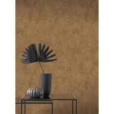 Kép 3/3 - Casadeco Elegáns dió barna vlies tapéta kőhatású mintázattal Prague Stone Uni Muscade 53 cm X 10 m