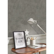 Kép 3/3 - Casadeco Elegáns antracit vlies tapéta kőhatású mintázattal Prague Stone Uni Anthracite 53 cm X 10 m