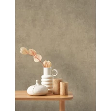 Kép 3/3 - Casadeco Elegáns krémes barna vlies tapéta kőhatású mintázattal Prague Stone Uni Cappuccino 53 cm X 10 m