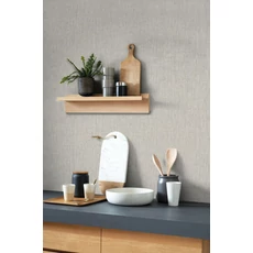 Kép 3/3 - Casadeco Texturált szürke vinyl tapéta Scribe Gris Tourterelle 53 cm X 10 m