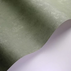 Kép 2/3 - Casadeco Elegáns zöld vlies tapéta kőhatású mintázattal Prague Stone Uni Vert Romarin 53 cm X 10 m