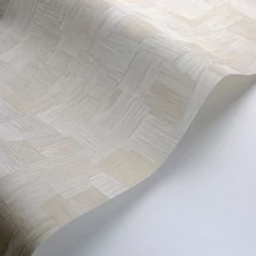 Kép 2/3 - Casadeco Modern famintázattal törtfehér vinyl tapéta Dura Naturel 53 cm X 10 m