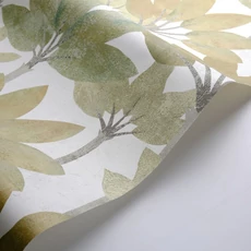 Kép 2/3 - Casadeco Elegáns pálmaleveles zöld vinyl tapéta Babel Vert Nil 53 cm X 10 m